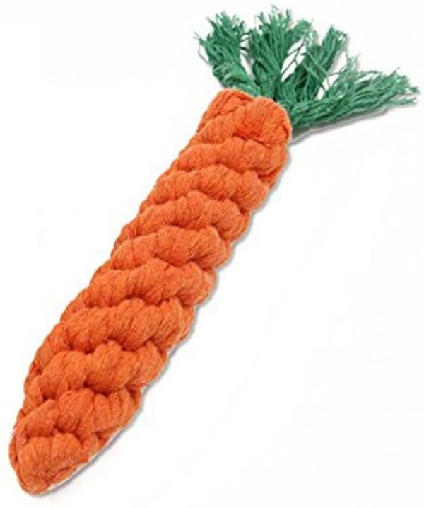 Pet Dog Cotton Rope Toys bundle, cats and dogs chew toys,1* balls,1* bones, 1*carrots, bite Teddy woven cotton rope (10 Packs) - Image 5