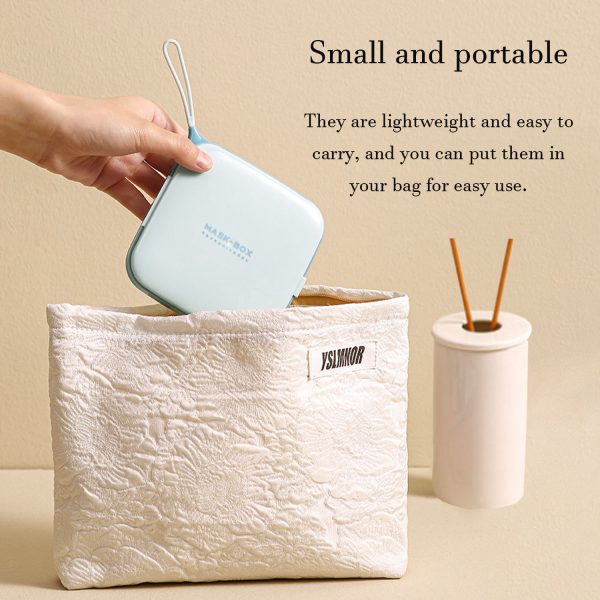 3 Pcs Portable Mask Storage Bag, Mask Box, Dust-Proof And Moisture-Proof Folding Mask Storage Box With Lid, Reusable/Recyclable Mask Storage Box - Image 2