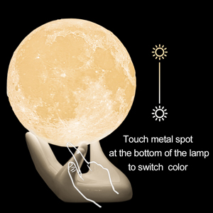 3d moon lamp with stand