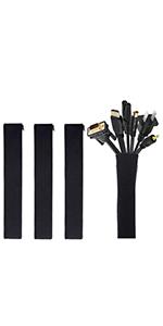 (4 Pieces)19&amp;amp;#34; Cable Management Sleeve