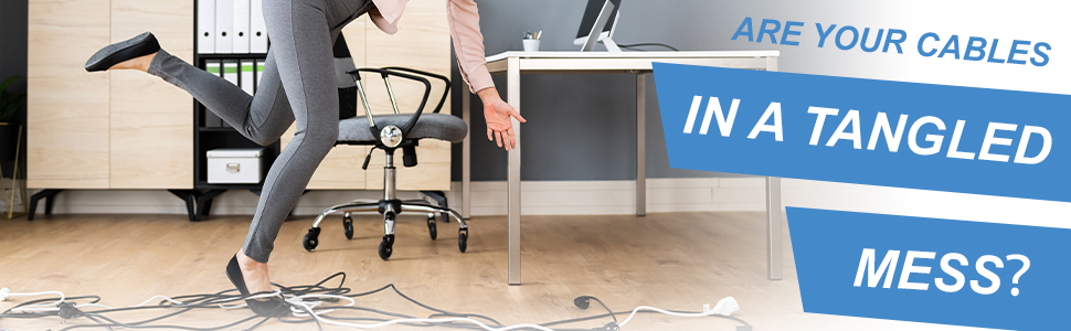 Under Desk Cable Management Tray