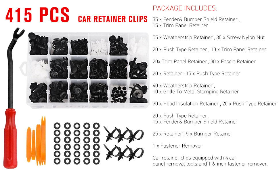 Car Retainer Clips 240 Pcs-2