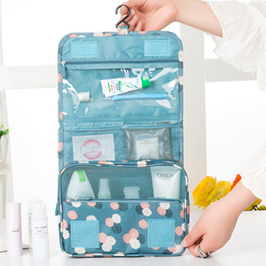 Portable Hanging Travel Organizer Folding Pouch Toiletry Cosmetic Bag 