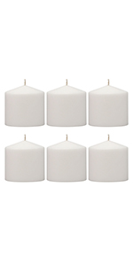 pillar, candle, ivory, white