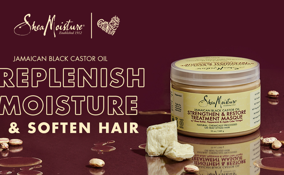 Shea Moisture Jamaican Black Castor Oil Strengthen and Restore Treatment Masque