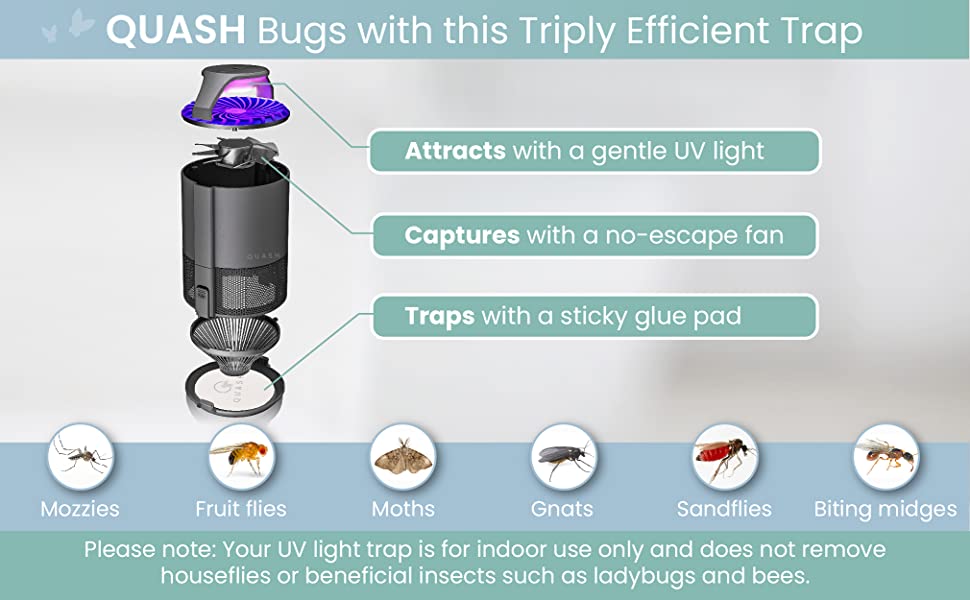 uv not led light bug trap sections