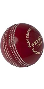 Cricnix Premier Red Leather Cricket Ball 156 grams 5.5 oz 4 piece