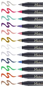 Fine Tip Metallic Markers