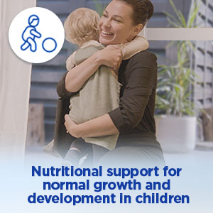 Supports normal growth and development in children