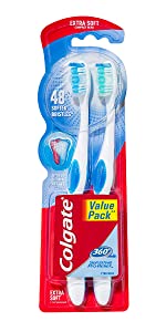 Colgate 360?? Sensitive Pro-Relief Extra Soft Toothbrush 2 Pack