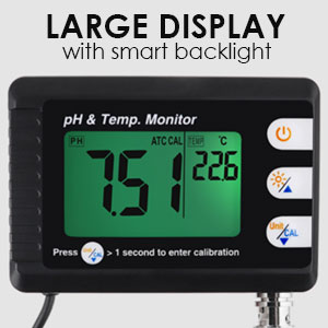 pH Temp Meter monitor