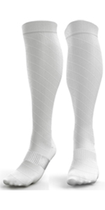 White Compression Socks