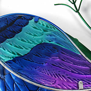 Liffy Metal Glass Peacock Wall Hanging Decoration Beautiful Wall Art Design Gift Home Indoor Outdoor