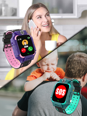 Kids Smartwatch Games Two-Way Call Camera Recorder Alarm for Birthday Gift Toys Children Boys Girls