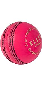 Cricnix Elite Pink Leather Cricket Ball 156 grams 4 piece 5.5 oz