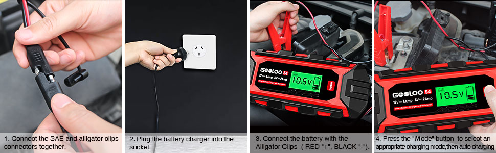 Gooloo S4 automotive battery charger