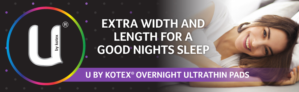 ubk, u by k, u by kotex, overnight pads, ultra thin pads, overnight period pads, pads, maxi pads