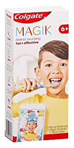 Colgate Magik Kids Manual Toothbrush with Augmented Reality App and Fun Games