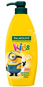 Palmolive Kids 3 in 1 Shampoo, Conditioner & Body Wash Minions Funny Honey 700ml