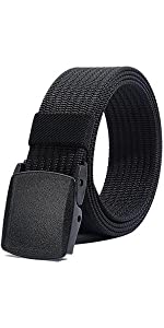 Nylon web belt with high-strength plastic buckle