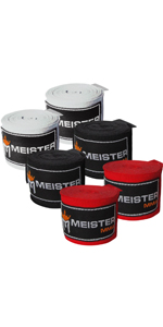 Meister 180&#34; Semi-Elastic Hand Wraps - 3 Pair Pack