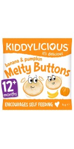  Kiddylicious Melty Buttons Banana & Pumpkin