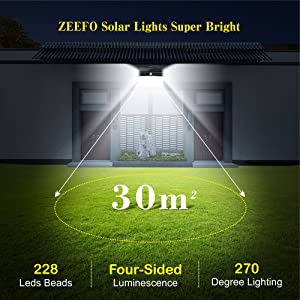 228 LED Solar Lights
