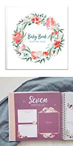 Peachly Baby Memory Book - Bloom