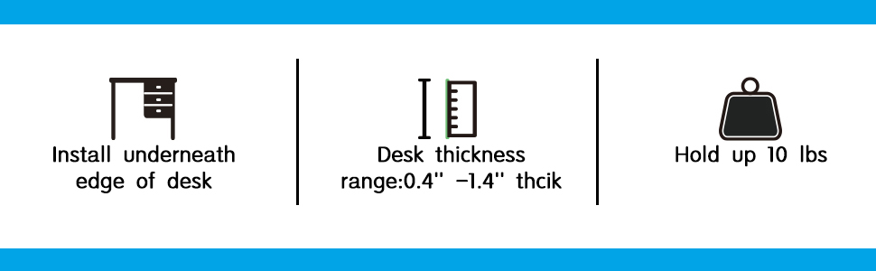 Under Desk Cable Management Tray