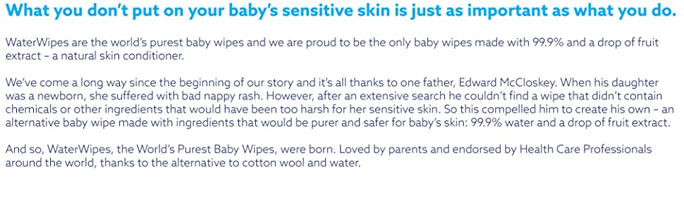 What you don't put on your baby's sensitive skin is just as important