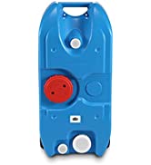 40L Wheel Water Tank Portable Outdoor Caravan Camping Motorhome Container - Blue