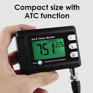 pH Temp Meter monitor