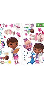 peel and stick wall decals, doc mcstuffins peel and stick wall decals