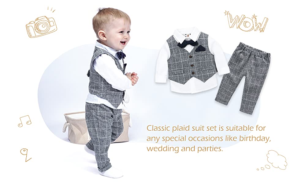 classic plaid suit toddlers