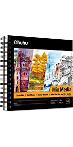 ohuhu mixed media paper pad sketchbook