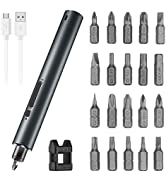 Electric Screwdriver, 22 PCS Rechargeable Electric Screwdriver Powered Cordless Electric Screwdri...