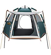 OGL 3-6 Person Pop Up Tent Waterproof Instant Camping Tent Outdoor Hiking Beach Shelter