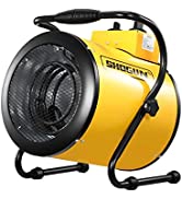 2-in-1 3000W Portable Electric Industrial Fan Heater Free Standing Carpet Dryer SAA Yellow