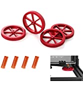 Creality Upgraded 4PCS Aluminum Hand Twist Leveling Nut with 4PCS Hot Bed Die Springs for Ender 3...