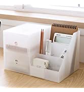 NBEST Desktop Organiser, Pen holder, Makeup Organiser, Office Desktop Pen Caddy with 6 Compartmen...