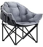 OGL Camping Chair Folding Hiking Fishing Beach Picnic Seating Outdoor Portable Gray