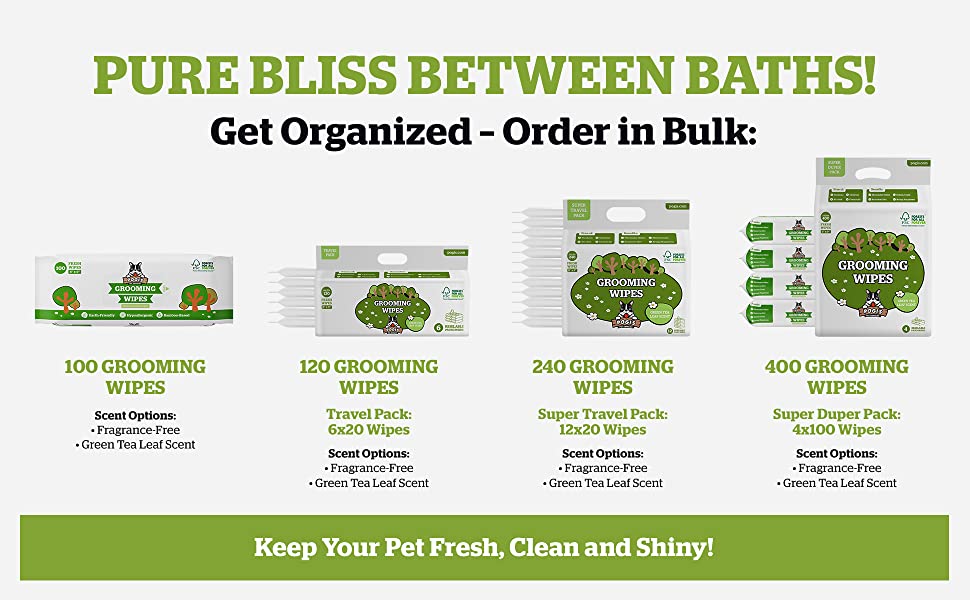 Pogi's Grooming Wipes in Bulk