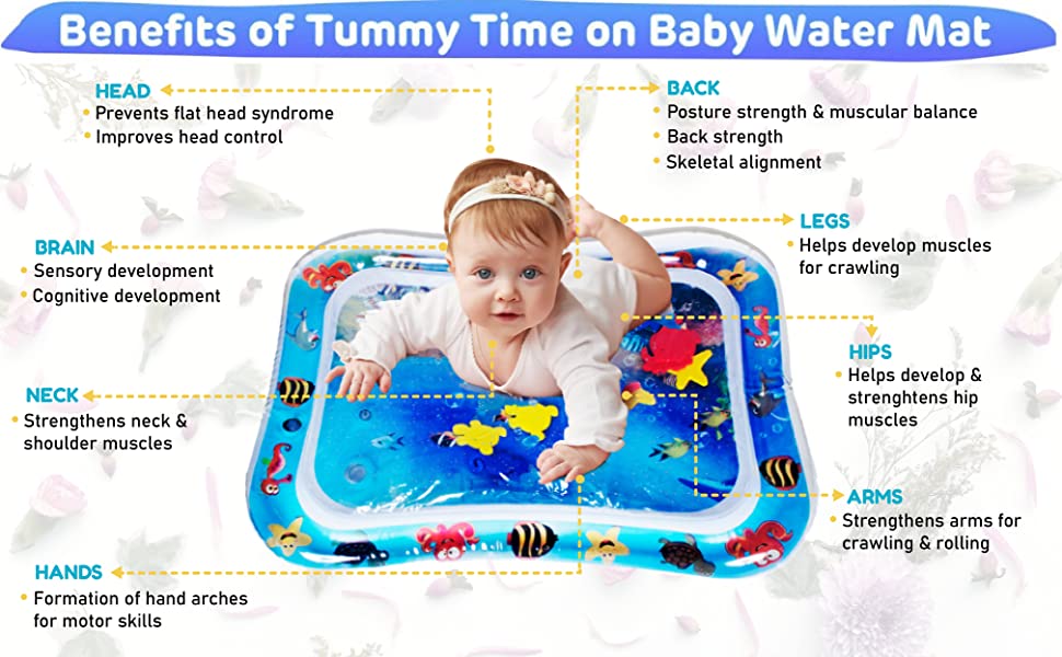 tummy time baby playmat