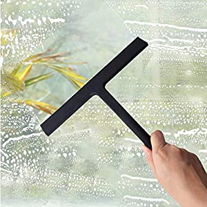 squeegee window scrubber grips black shower squeegee for glass silicone window cleaners shower door 