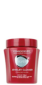 Connoisseurs Silver Jewelry Cleaner, silver jewelry cleaner, silver cleaner, removes tarnish