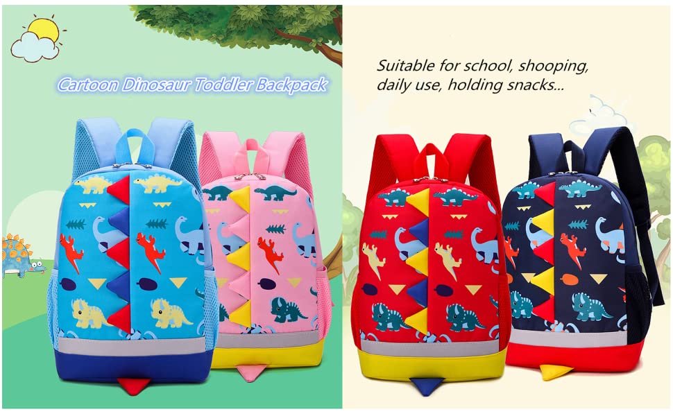 dinosaur backpack for toddler girls boys