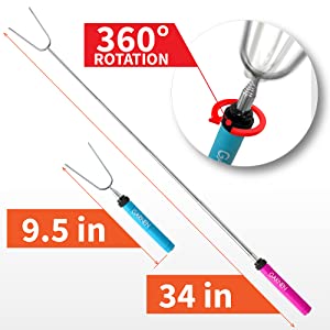 retractable cooking stick