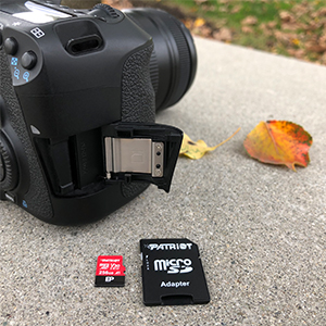 Patriot EP V30 A1 microSD SD adapter ultra 4k video camera recording