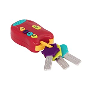 toy keys, keys, keychain, chain, fob, remote, sounds, lights, interactive, toddlers, kids, play