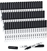 Black Dry Erase Markers, Shuttle Art 60 Pack Magnetic Whiteboard Markers with Erase,Fine Point Dr...